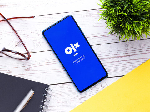 Assam, india - April 28, 2020 : OLX, buy and sell near you with online classifieds.