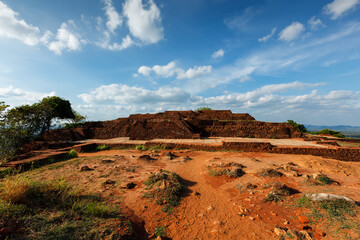 Ruins on top of Sigiriya rock