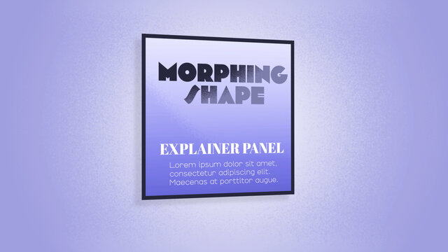Morphing Explainer Panel