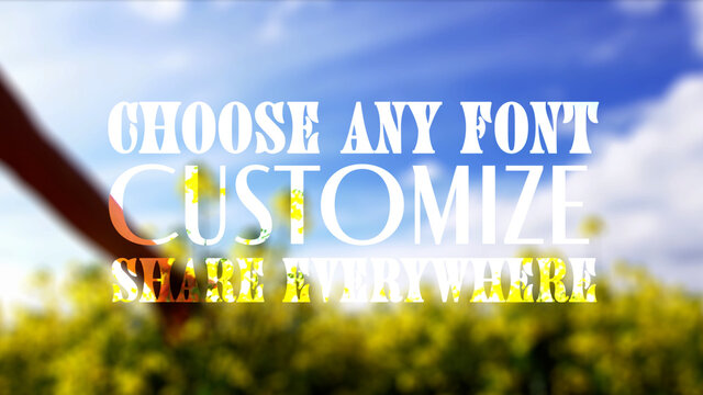 Simply Blurred Cutout Titles