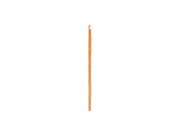 One long matchstick isolated on a white background.