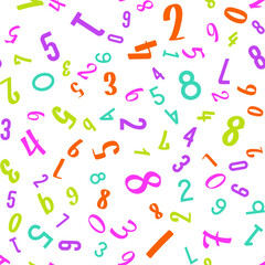 Letters, alphabet, education, school concept. Seamless vector EPS 10 pattern. Flat style
