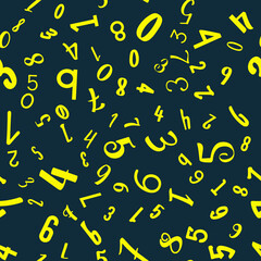 Letters, alphabet, education, school concept. Seamless vector EPS 10 pattern. Flat style
