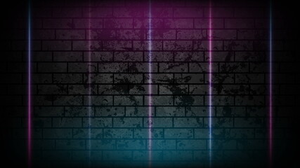 Blue purple neon lines technology grunge background