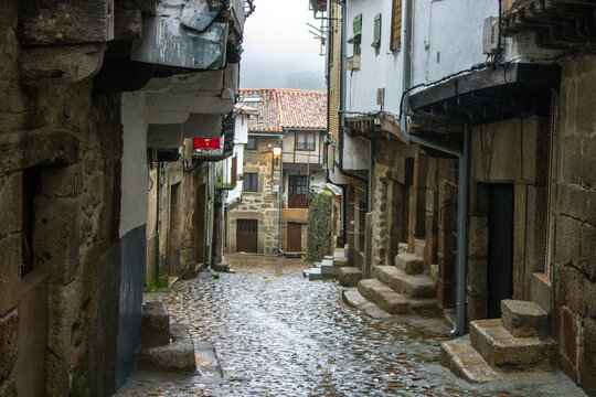 San Martin de Trevejo (or Sa Martin de Trevellu), Spain. A town in Extremadura, one of the three villages where the A Fala language is spoken