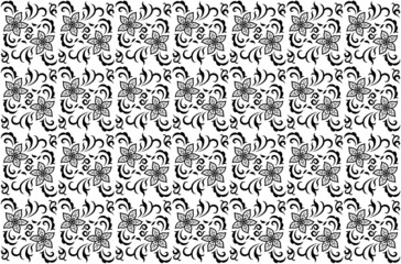 アジア調パターン02（黒）