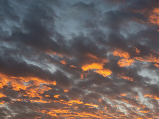 Fototapeta na wymiar Red sky at morning, during sunrise