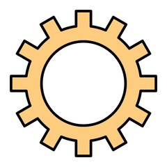 Vector settings Filled Outline Icon Design