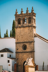 Ronda, Spain. Old Church Of Padre Jesus iglesia De Padre Jesus Is A 16th Century Gothic Style Church