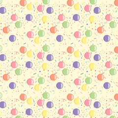 sweets, lollipops, sweets, coogie, polka dots, pastel colors, pattern for children, gentle