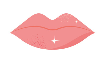 pink lips icon