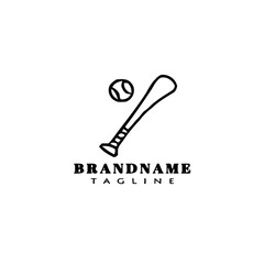 baseball logo design template icon vector