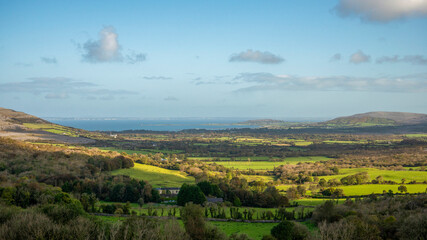 Fototapeta na wymiar County Clare landscape towards Galway 