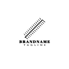baseball laces logo cartoon icon design template isolated black illustration