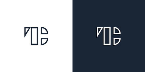 Abstract line art initial letters TC logo. - obrazy, fototapety, plakaty