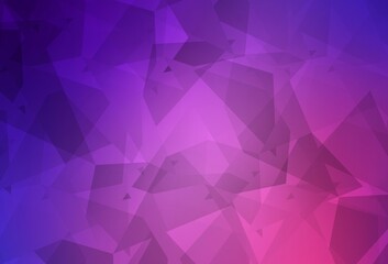 Light Purple, Pink vector background with abstract polygonals.