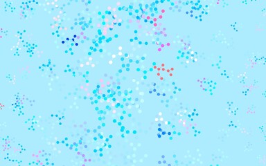 Light Blue, Red vector backdrop with artificial intelligence data.