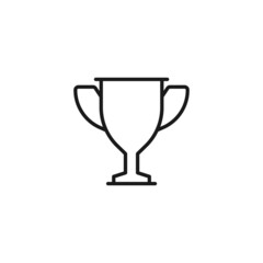 Line icon of winner cup
