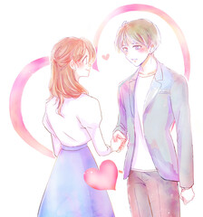 恋人同士になった男女