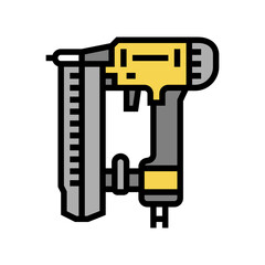 nailer tool color icon vector. nailer tool sign. isolated symbol illustration
