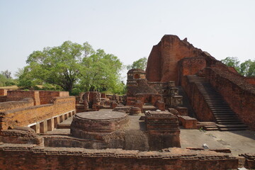 インド　世界遺産ビハール州ナーランダ・マハーヴィハーラの遺跡