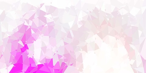 Light pink vector gradient polygon texture.