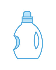 isolated bottle plastic detergent