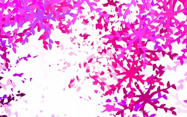 Fototapeta na wymiar Light Pink vector template with chaotic shapes.
