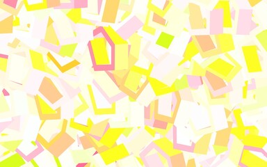 Light Green, Red vector layout with hexagonal shapes.