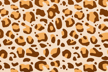 Leopard retro skin pattern. Abstract retro texture background.