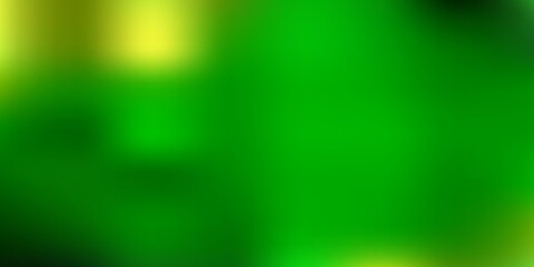 Dark blue, green vector abstract blur backdrop.