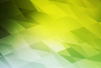 Light Green, Yellow vector pattern in square style.