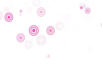 Light Pink vector background with spots.