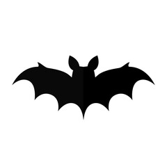 Vector illustration of a big paper bat isolate. For Halloween decoration and holiday banners