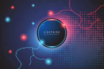 Neon colorful background, combination red and blue color, realistic abstract background.