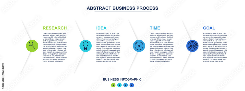 Poster business concept design. template for landing page of site. design your website. graphic elements fo