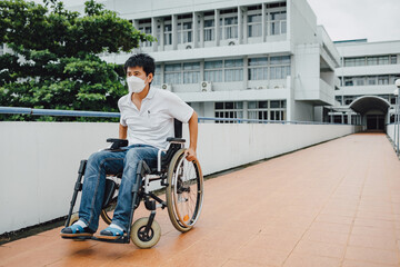 People with disabilities can access anywhere in public place with wheelchair,that make them independent in transportation and feel they are not the stranger from social.