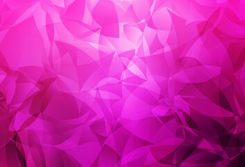 Fototapeta premium Light Pink vector low poly background.