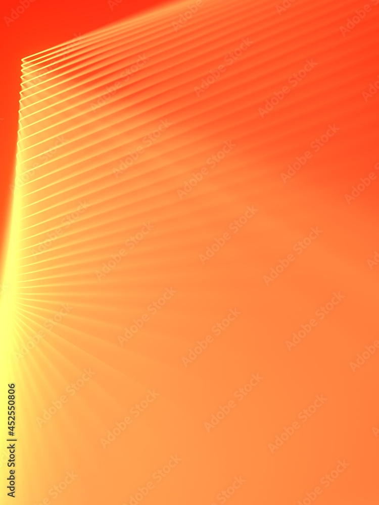 Poster Abstract curved lines technology science background. 3d rendering digital illustration