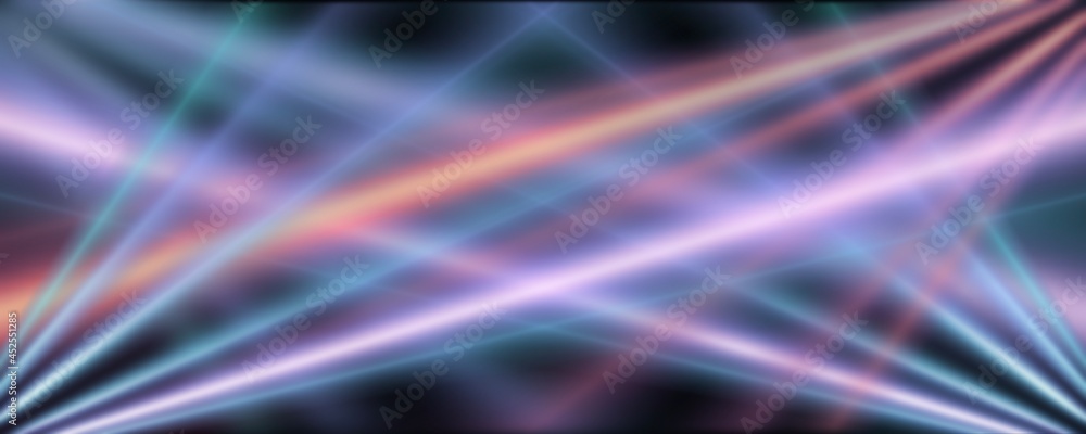 Poster abstract background with colorful light rays