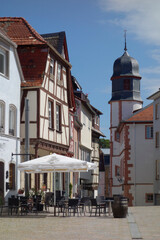 alzey, obermarkt und altes rathaus