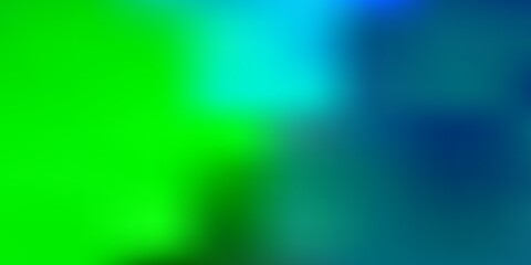 Light blue, green vector abstract blur drawing.