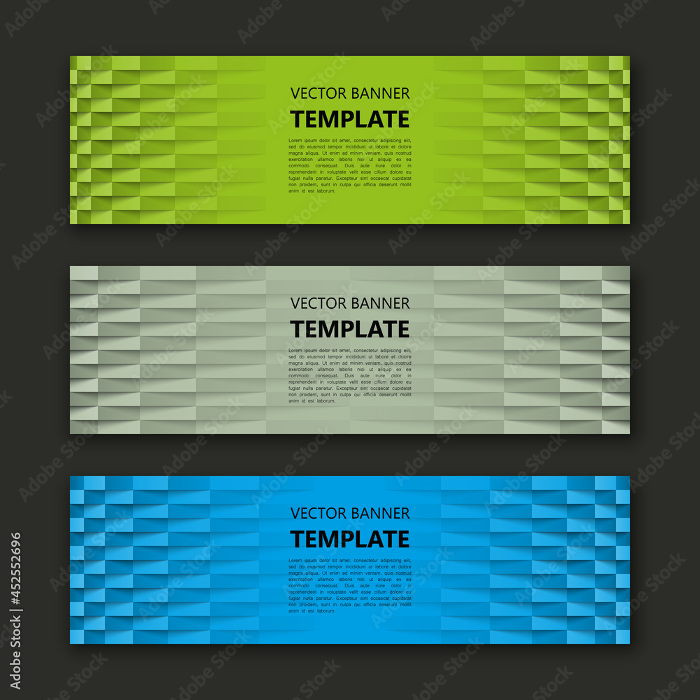 Poster Banner background. Modern template vector design. Vector abstract design web banner template. Web Header Design Elements. Abstract web banner template background. Collection web banner design template