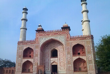 A picture of the Sikandra fort, which is famous for Mughal heritage and Islamic architecture, and...