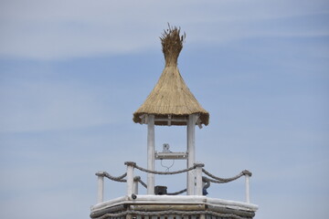 Wood beach tower