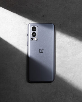 Assam, India - August 6, 2021 : Oneplus Nord 2 phone.
