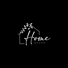 home decoration line logo vector
