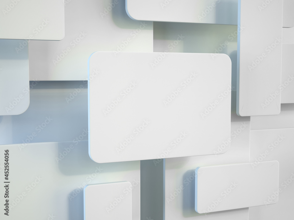 Poster abstract background - blank banners 3d rendering