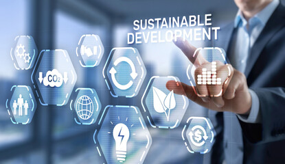 SDG - Sustainable Development Goals. Business Technology concept