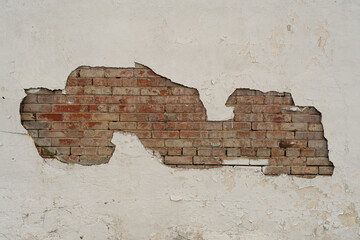 Distressed Old Brick Wall